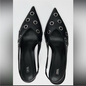 Zara grommet heels